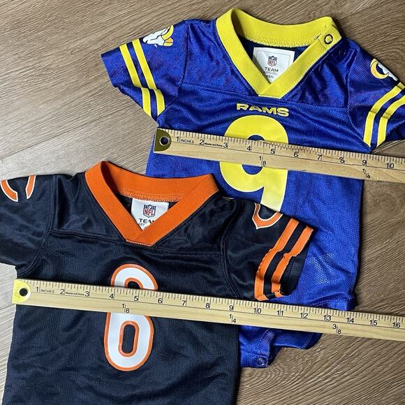 Lot of 2 pcs NFL Team Apparel Baby Jerseys 3-6M Romper 6-9M Cutler Stafford - Picture 5 of 5